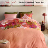 Duvet Covers: Oilily Livia Multi Cotton Floral Quilt Cover Set Queen
