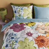 Duvet Covers: Bedding House Lotti Multi Cotton Floral Quilt Cover Set King