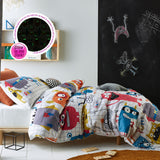 Duvet Covers: Happy Kids Monster Squad Glow in the Dark Quilt Cover Set Single