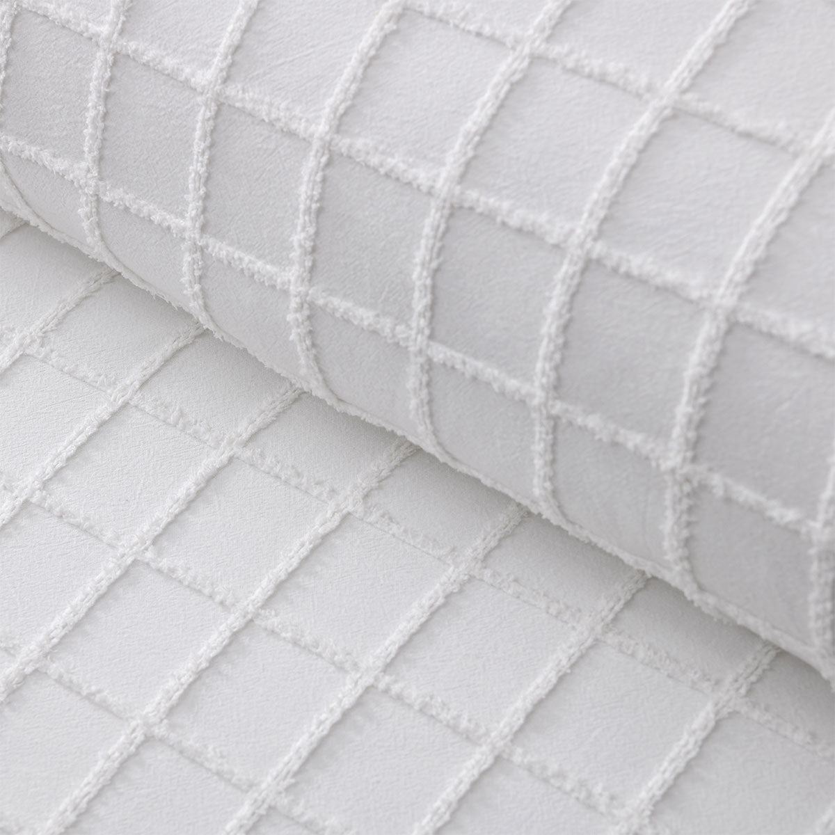 Duvet Covers: Vintage Design Homewares Parquet White Polyester Cotton Quilt Cover Set King