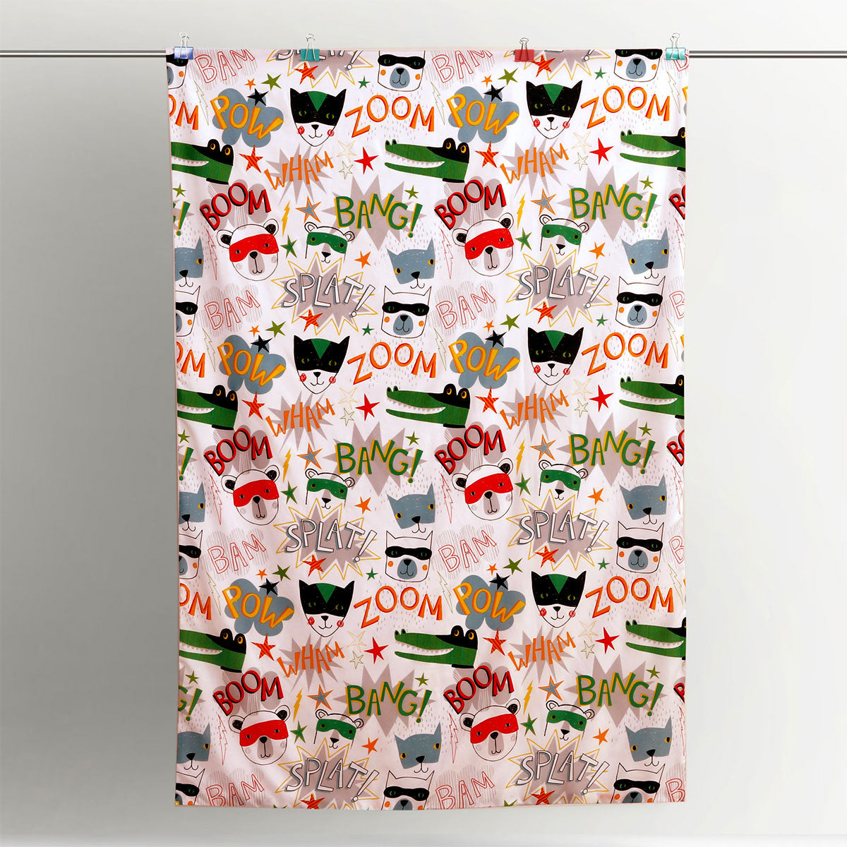 Duvet Covers: Happy Kids Superhero Quilt Cover Set Single
