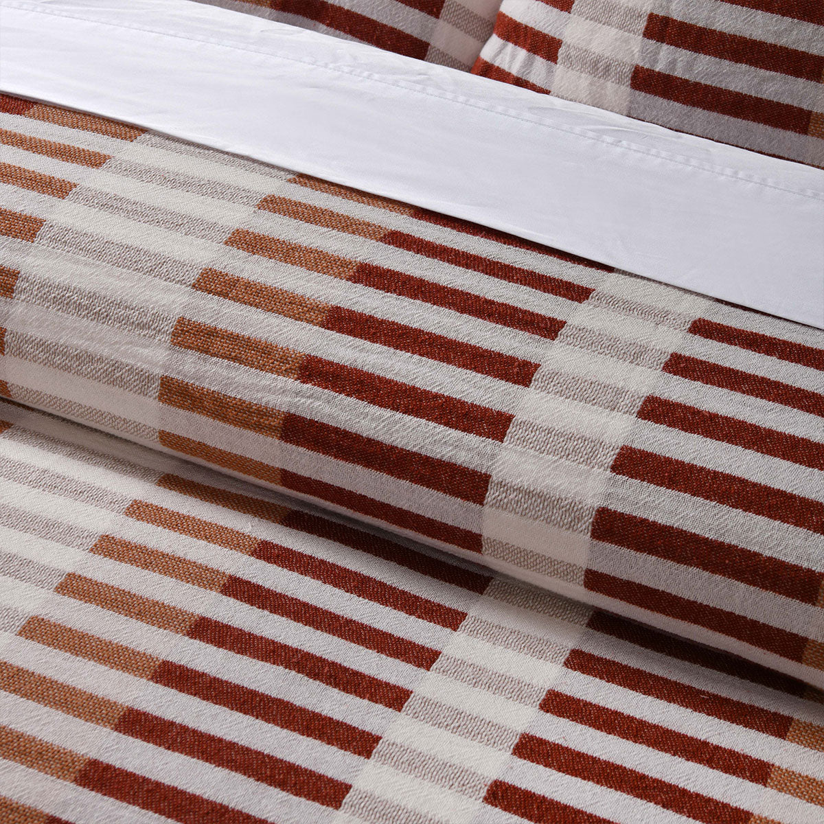 Duvet Covers: Vintage Design Homewares Tempo Red Cotton Jacquard Quilt Cover Set Queen