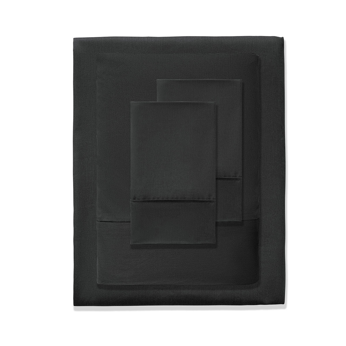 Bed Sheets: Accessorize 400TC Charcoal Bamboo Cotton Mega / Super Sheet Set 50cm Wall Super King