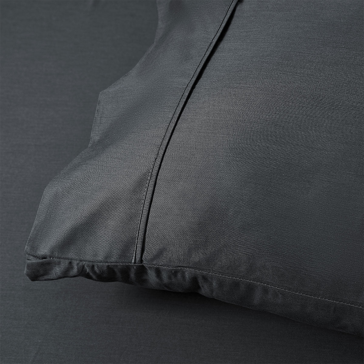 Bed Sheets: Accessorize 400TC Charcoal Bamboo Cotton Mega / Super Sheet Set 50cm Wall Super King