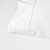 Accessorize 400TC White Bamboo Cotton Mega / Super Sheet Set 50cm Wall King
