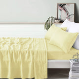 Bed Sheets: Vintage Design Homewares 100% Linen Butter Sheet Set Queen