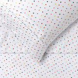 Bed Sheets: Happy Kids Polka Multi Printed Microfibre Sheet Set King Single