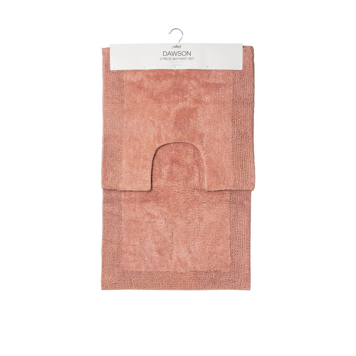 Bath Mats & Rugs: J.Elliot Home Home 2000GSM 2 Pce Dawson 100% Cotton Bath Mat Set Clay Pink