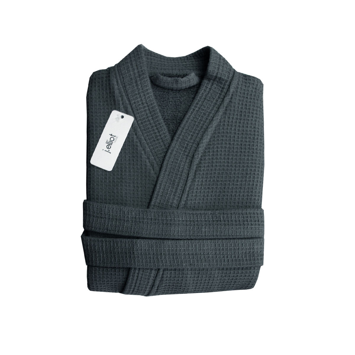 Bath Towels & Robes: J Elliot Home Camila Cotton Waffle Bath Robe Coal
