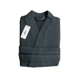 Bath Towels & Robes: J Elliot Home Camila Cotton Waffle Bath Robe Coal