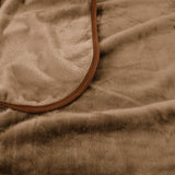 Blankets & Throws: J Elliot Home 800GSM Luxury Winter Thick Mink Blanket Pecan King