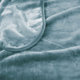 Blankets & Throws: J.Elliot Home 450gsm Solid Faux Mink Blanket Steel Blue