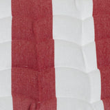 Cushions & Throws: J Elliot Home Set of 2 Outdoor 100% Cotton Chair Pads 40 x 40 cm Striped Red