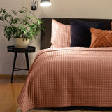 Quilts & Duvets: J.Elliot Home Adela Clay Pink Velvet Quilted Coverlet Set Queen/King
