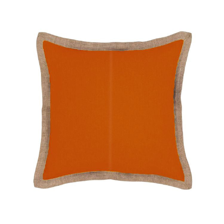 Cushions & Throws: J Elliot Home Hampton Linen Cushion Cover 50 x 50 cm Pumpkin