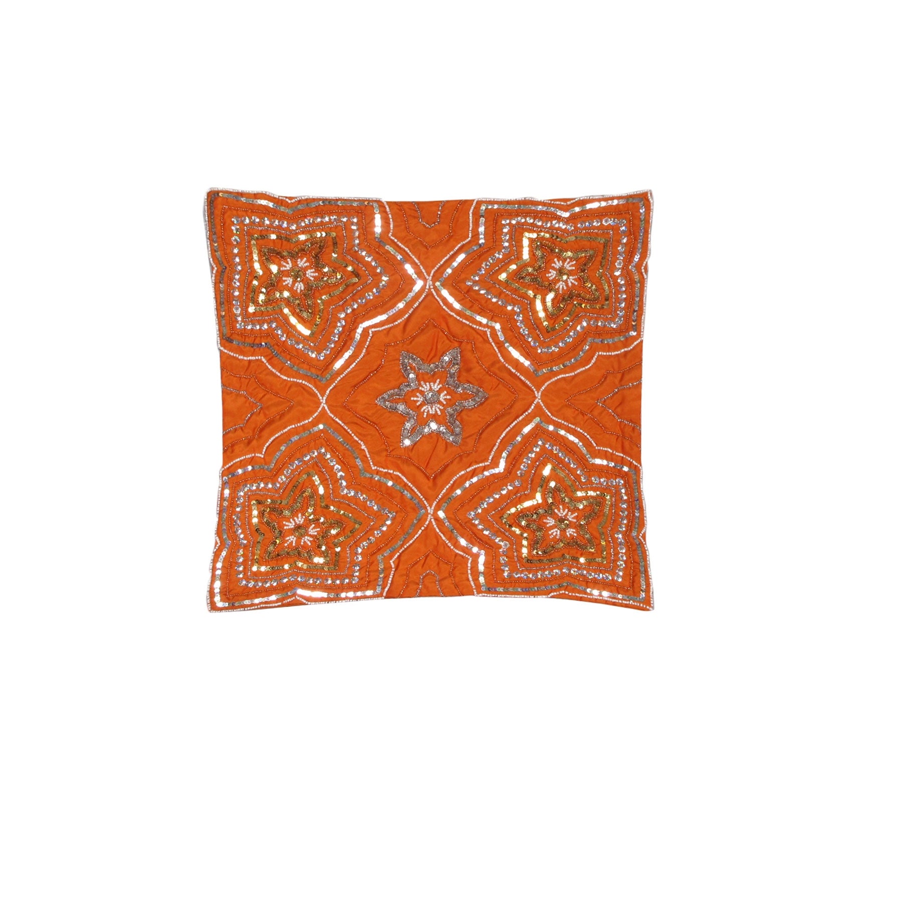 Cushions & Throws: IDC Homewares Sequin Cushion Cover Maya Orange
