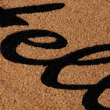 Door Mats: J.Elliot Home Hello PVC Backed Coir Printed Door Mat
