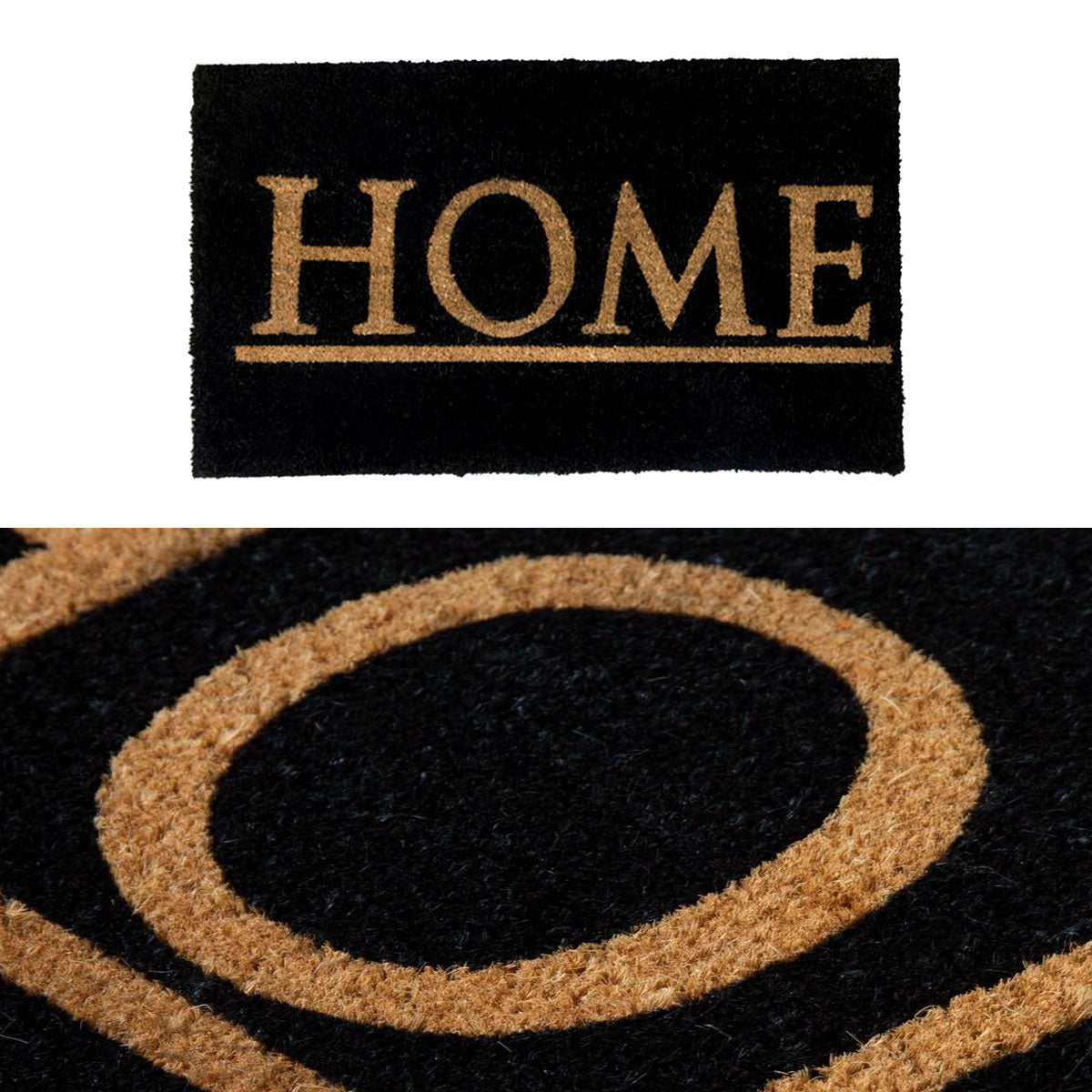 Door Mats: J.Elliot Home Home PVC Backed Coir Printed Door Mat