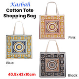 Women's Handbags: J Elliot Home Kasbah Cotton Tote Shopping Bag 40.5x43x10cm Pink