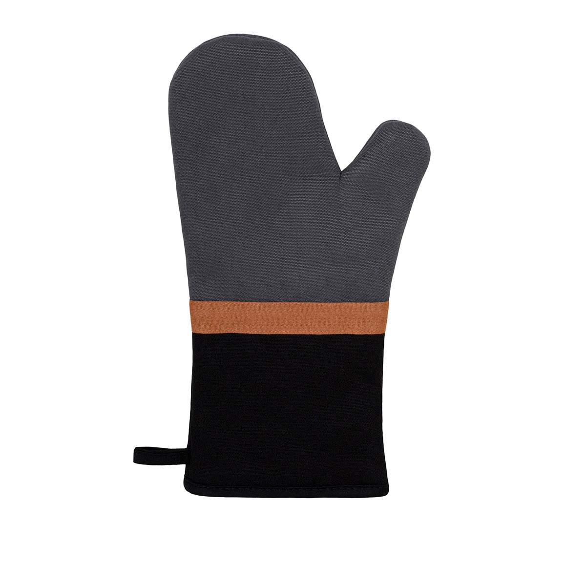 Oven Mitts & Pot Holders: J Elliot Home Selby Cotton Oven Mitt 34 x 15 cm Charcoal & Black
