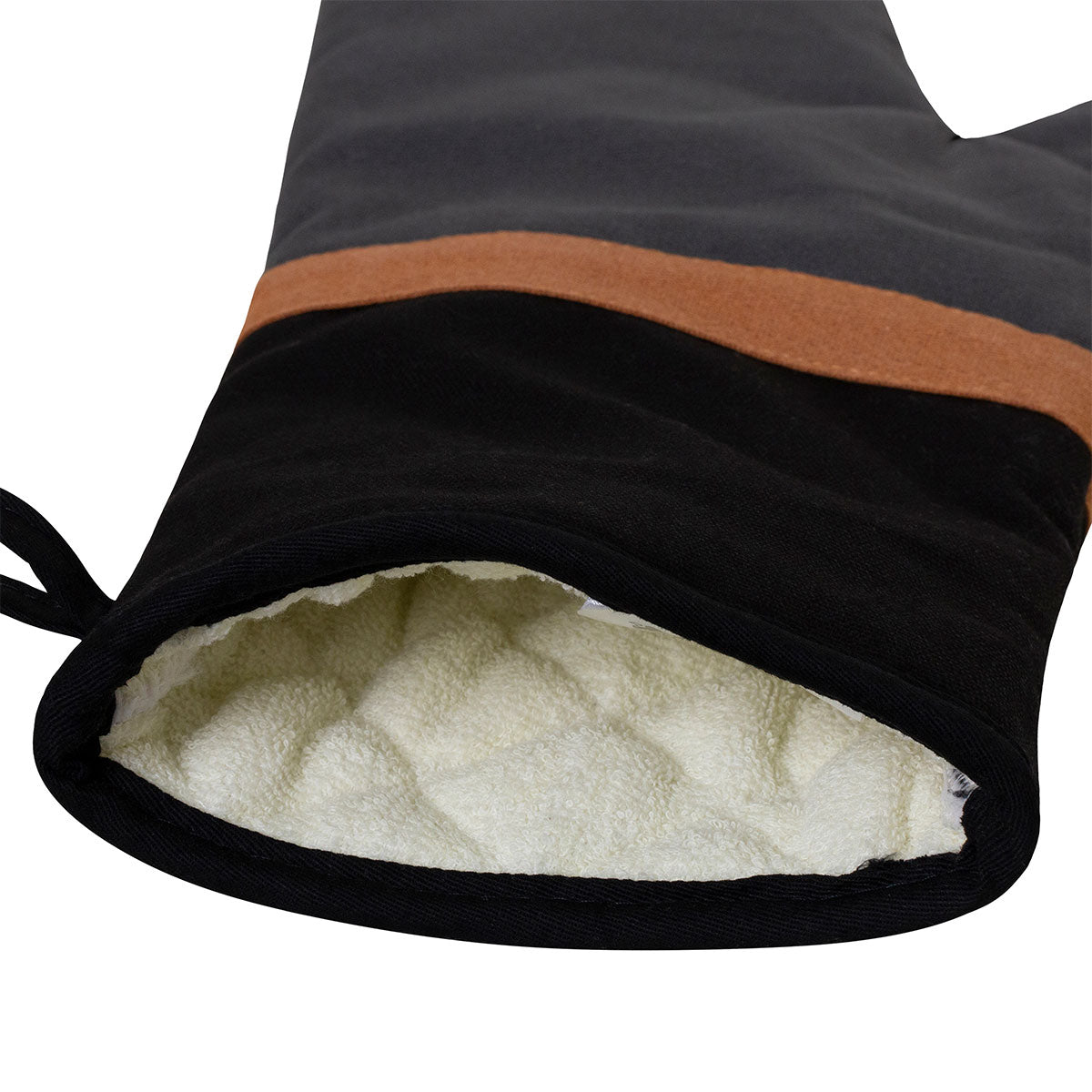 Oven Mitts & Pot Holders: J Elliot Home Selby Cotton Oven Mitt 34 x 15 cm Charcoal & Black
