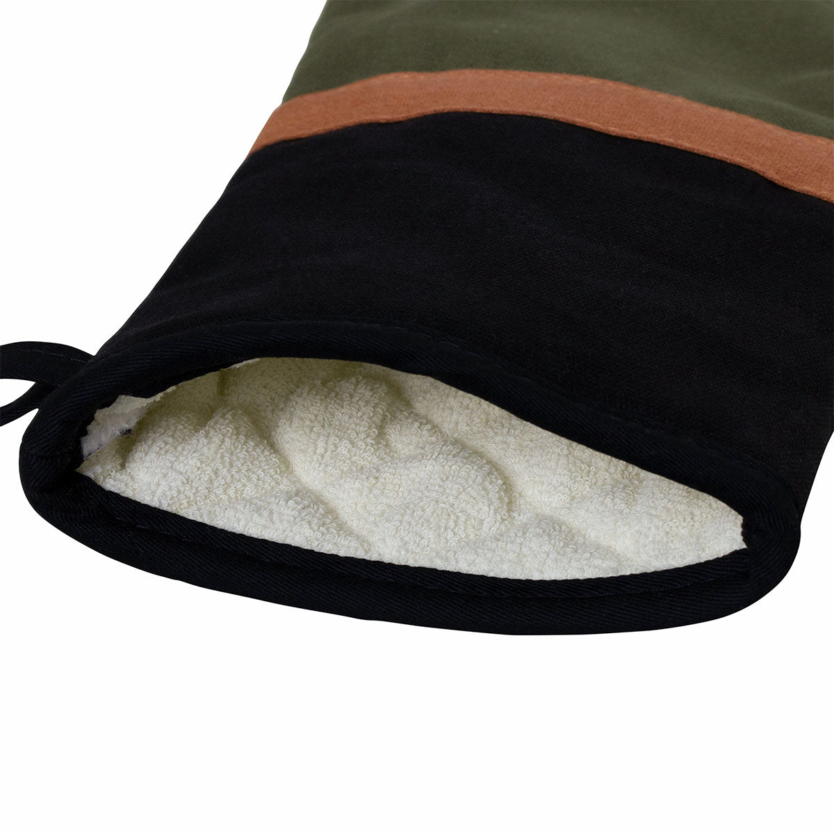 Oven Mitts & Pot Holders: J Elliot Home Selby Cotton Oven Mitt 34 x 15 cm Olive & Black