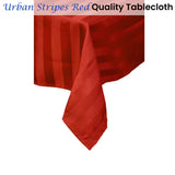 Table Linen & Kitchen Towels: Quality Urban Red Tablecloth 150 x 320 cm