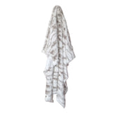 Blankets & Throws: J Elliot Home Lynx Wild Cat Faux Fur Throw Rug 130 x 160cm