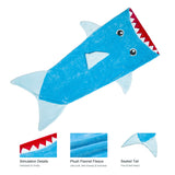 Blankets & Throws: Mermaid Tail Shark Soft Blanket Throw