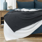 Blankets & Throws: Algodon Sophie Cotton Waffle Blanket Queen 245x240cm Charcoal