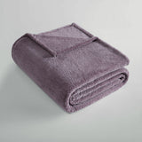 Blankets & Throws: Ardor Teddy Mauve Ultra Soft Cozy Fleece Blanket Queen