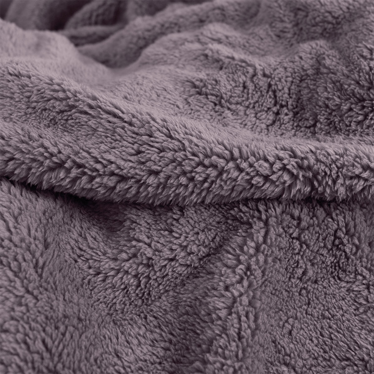 Blankets & Throws: Ardor Teddy Mauve Ultra Soft Cozy Fleece Blanket Queen