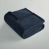 Blankets & Throws: Ardor Teddy Navy Ultra Soft Cozy Fleece Blanket Queen