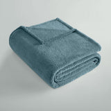 Blankets & Throws: Ardor Teddy Sea Mist Ultra Soft Cozy Fleece Blanket Queen