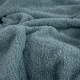 Blankets & Throws: Ardor Teddy Sea Mist Ultra Soft Cozy Fleece Blanket Queen