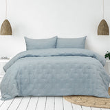 Quilts & Duvets: Ardor Saladin Chambray 3 Pcs Embroidered Comforter Set Queen/King