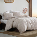 Duvet Covers: Ardor Avena Almond Textured Floral Jacquard Quilt Cover Set Queen