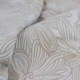 Duvet Covers: Ardor Avena Almond Textured Floral Jacquard Quilt Cover Set Queen
