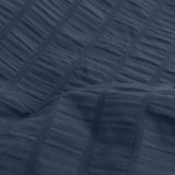 Duvet Covers: Ardor Byron Navy Seersucker Quilt Cover Set King
