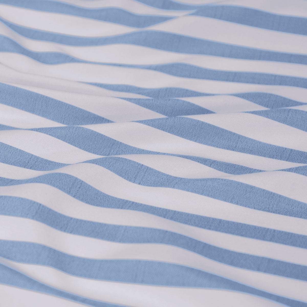 Duvet Covers: Ardor Frankie Blue Stripe Yarn Dyed Reversible Quilt Cover Set Queen