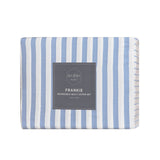 Duvet Covers: Ardor Frankie Blue Stripe Yarn Dyed Reversible Quilt Cover Set Queen