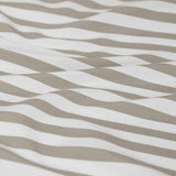 Duvet Covers: Ardor Frankie Natural Stripe Yarn Dyed Reversible Quilt Cover Set King