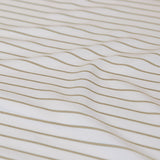Duvet Covers: Ardor Frankie Natural Stripe Yarn Dyed Reversible Quilt Cover Set King
