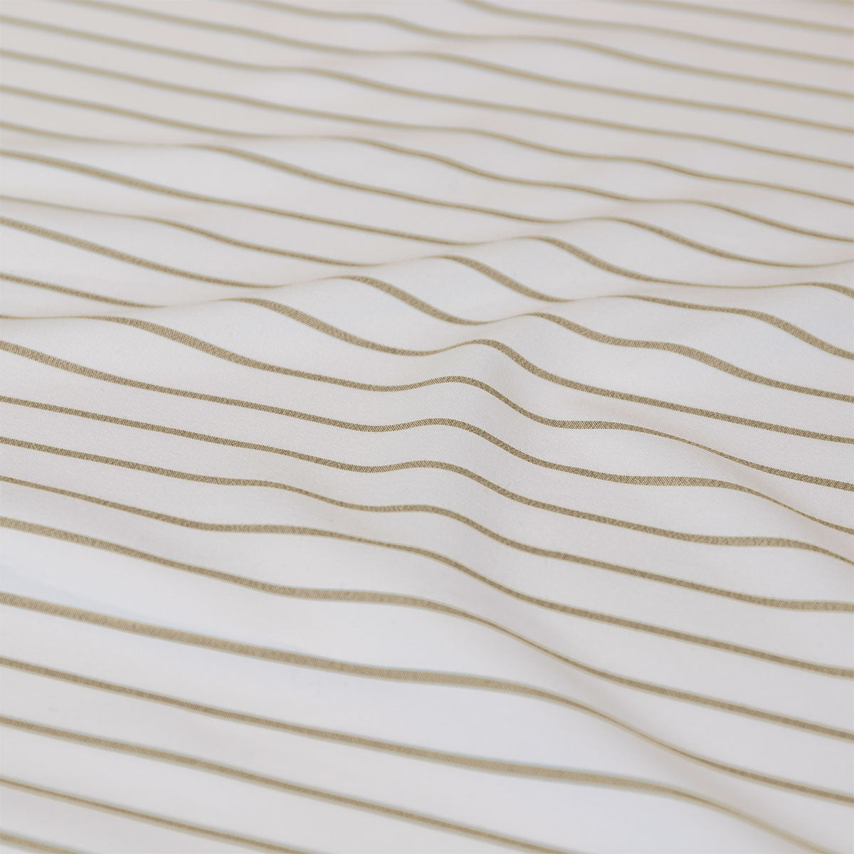 Duvet Covers: Ardor Frankie Natural Stripe Yarn Dyed Reversible Quilt Cover Set Queen