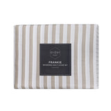 Duvet Covers: Ardor Frankie Natural Stripe Yarn Dyed Reversible Quilt Cover Set Queen