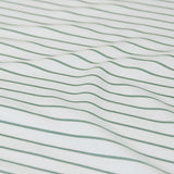 Duvet Covers: Ardor Frankie Sage Stripe Yarn Dyed Reversible Quilt Cover Set King
