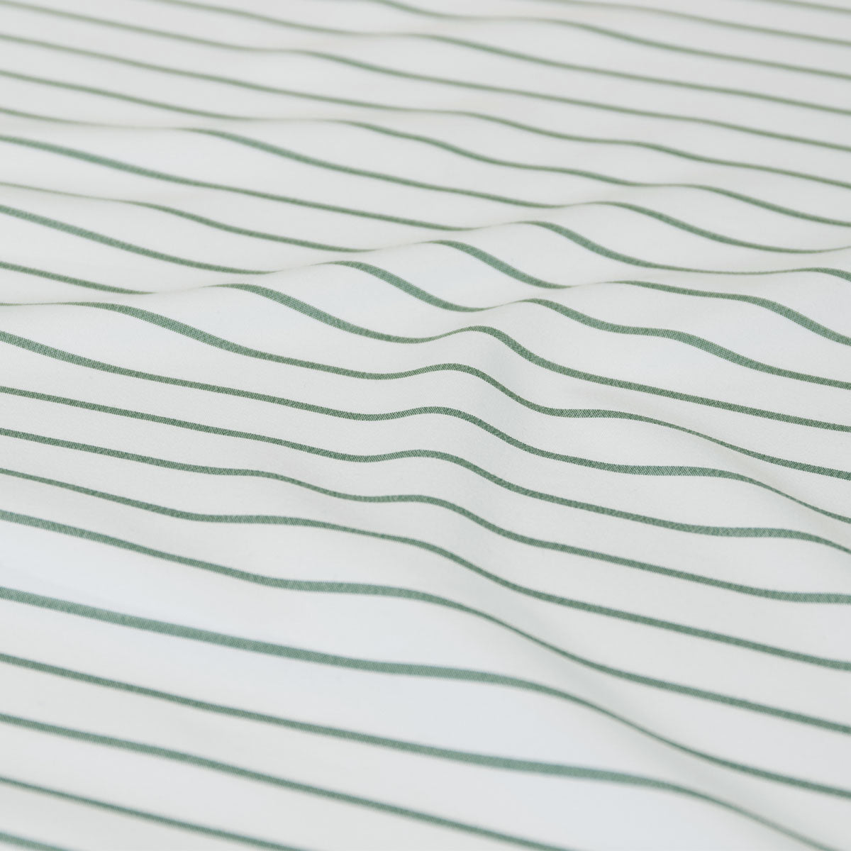 Duvet Covers: Ardor Frankie Sage Stripe Yarn Dyed Reversible Quilt Cover Set Queen
