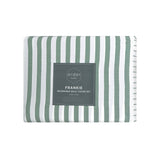 Duvet Covers: Ardor Frankie Sage Stripe Yarn Dyed Reversible Quilt Cover Set Queen