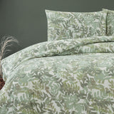 Duvet Covers: Ardor Solana Sage Watercolour Print Quilt Cover Set Queen