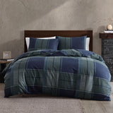 Duvet Covers: Ardor Sommers Dark Khaki Cotton Flannelette Quilt Cover Set Queen